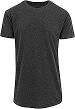 Mivaro Herren T-Shirt extra lang geschnitten, Longshirt für große und schlanke Männer
