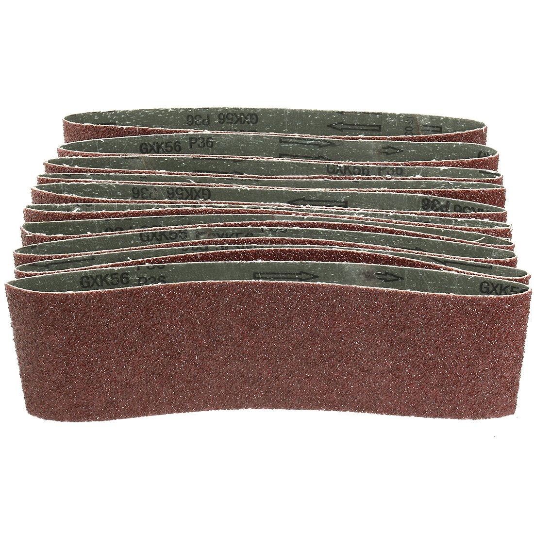 uxcell 4-Inch x 24-Inch Aluminum Oxide Sanding Belt 36 Grits Sandpaper Lapped Joint for Belt Sander 10pcs