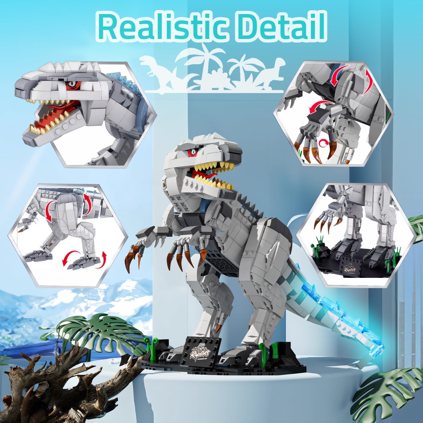 Nanoblock - Figurine Dinosaure - Tyrannosaure - Mini-Figurine en