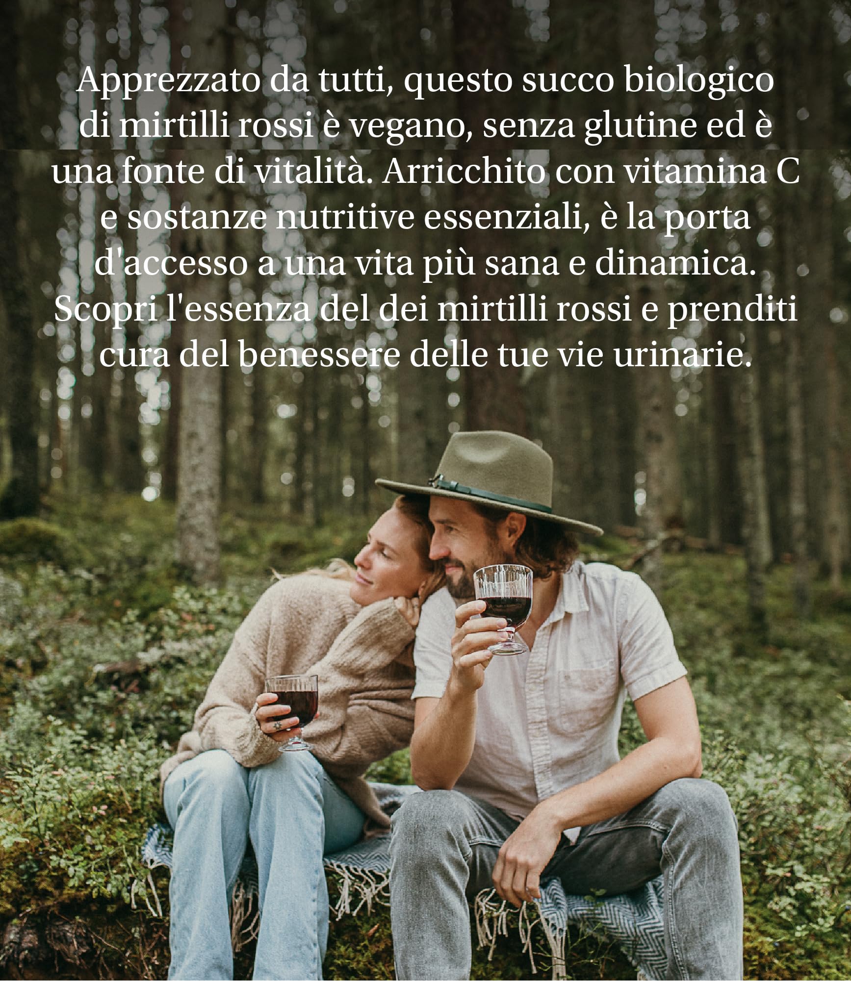 Succo di Frutta Biologico di Mirtillo Rosso Americano, 500 ml, Prodotto al 100% da Bacche Direttamente Pressate, Senza Aggiunta di Acqua o zucchero, Bacche Selvatiche Provenienti da Foreste Nordiche