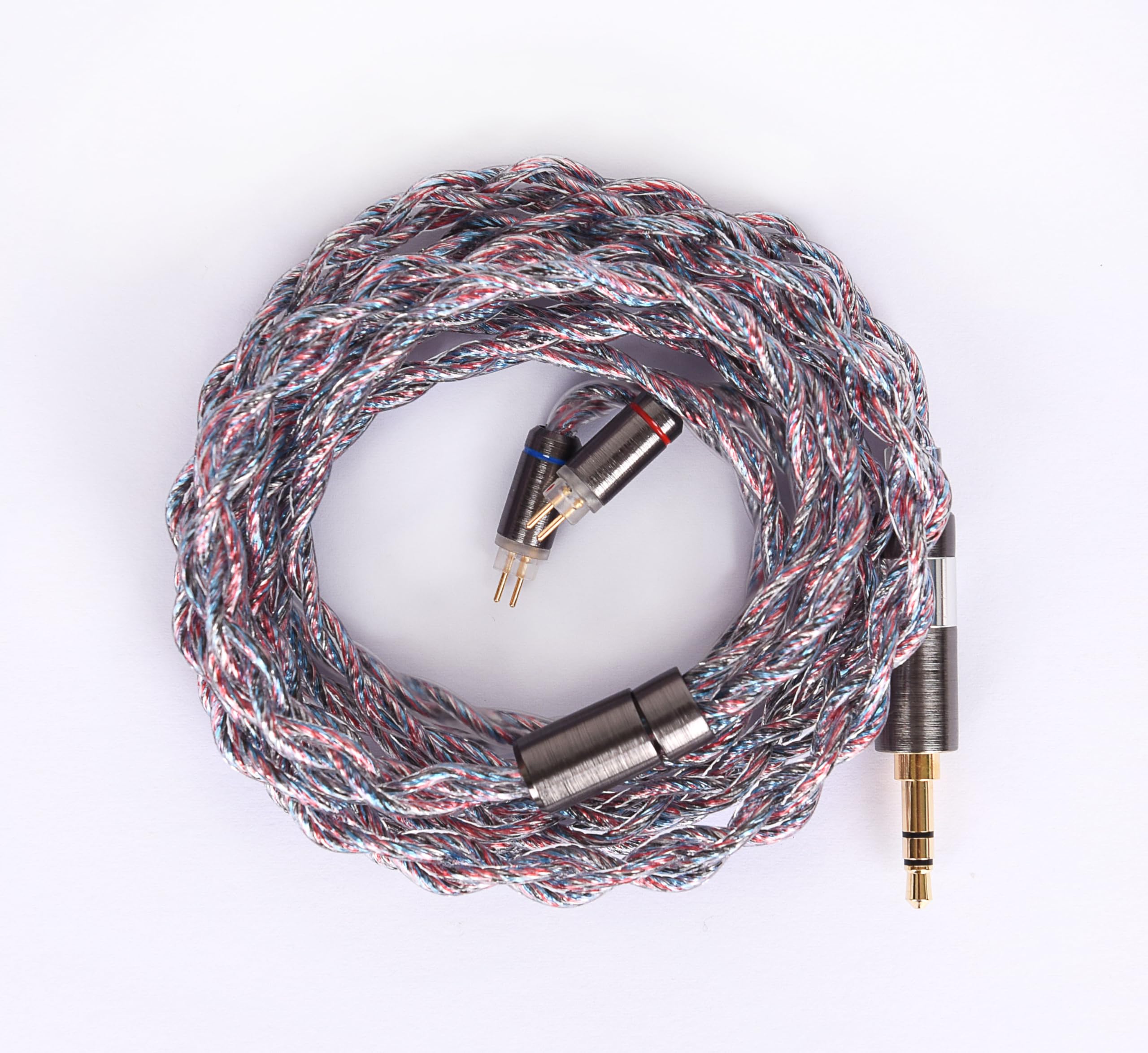 [JSHiFi-Butterfly] 2 pin 3.5 mm Re-cable Sterling Silver + Copper Silver Palladium Alloy + Silver Plated Wire 0.03 inch (0.78 mm) 2pin Earphone Upgrade Cable 3.5mm Stereo CIEM2pin Earphone Replacement-image-37