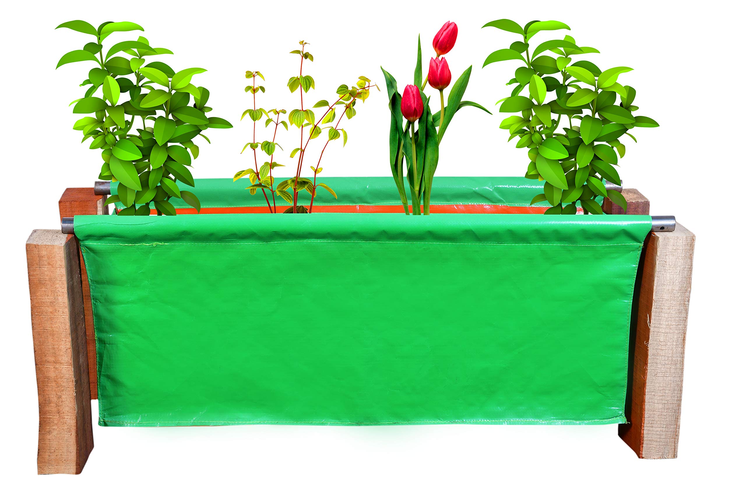 URBAN CLASSIC CRAFTS Terrace Gardening Rectangular Grow Bags (Green, Orange, 10, 24x12x12 Inch) (B08P7RFX23) Amazon Price History, Amazon Price Tracker