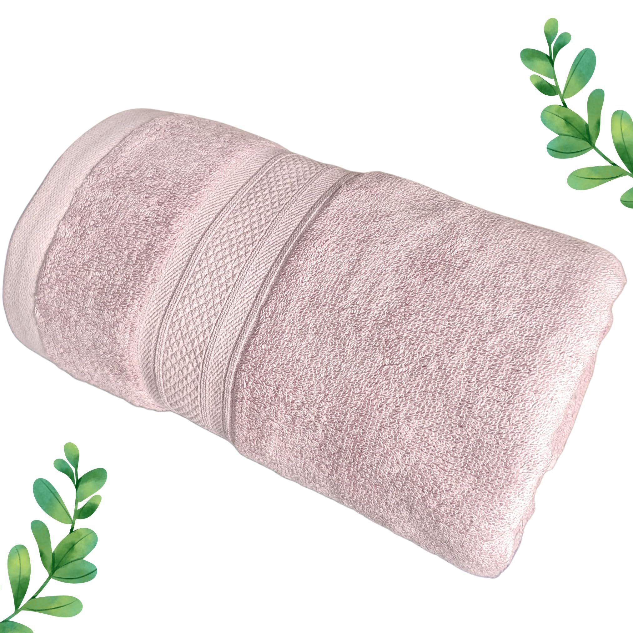 HIGHVAT Bamboo Bath Towels | 600 GSM | Towel for Men, Women | Luxury Soft, Ultra Absorbent, Odour Free, Anti Microbial, Eco Friendly | 75 X 150 cm | Grape