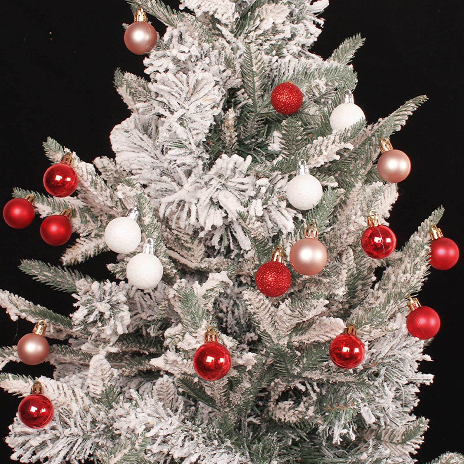 Decoración árbol Navidad Verde 100 Piezas árbol De Navidad Mini Adornos Inastillables Bolas Accesorios Decoraciones Navideñas Arbol