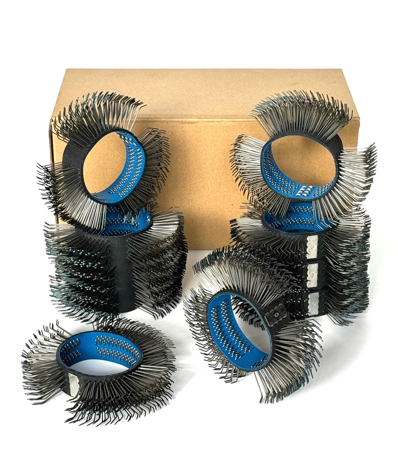 10PCS, 23mm Coarse Wire Wheels for Surface Blaster, Bristles Blasting Belt Brush for Fast Rust, Corrosion Removal (Quenched 0.7mm Carbon Spring Steel)