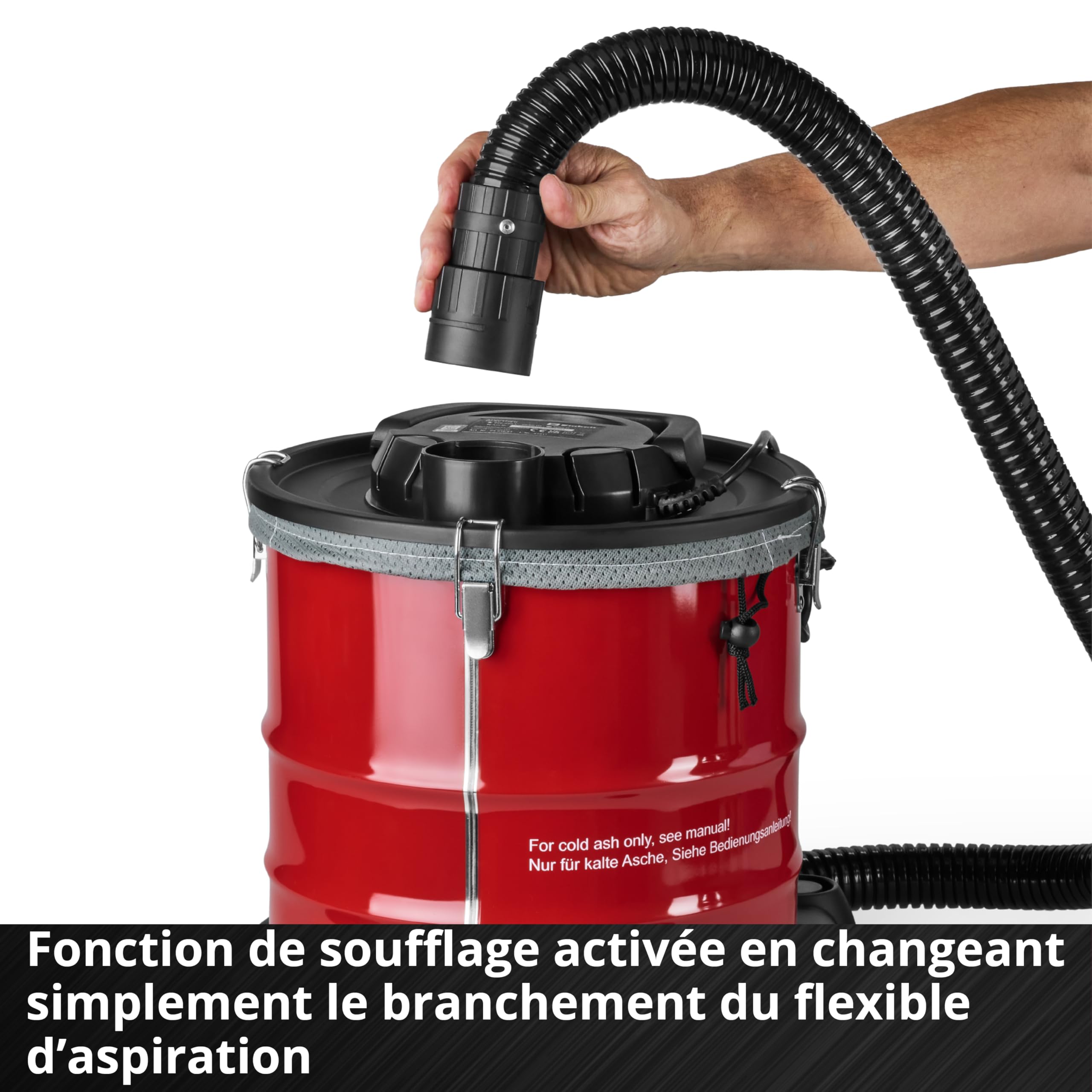 Einhell Aspirateur à Cendres TC-AV 2032 DW 850 W 175 mbar 20 l Filtre à Plis Soufflage