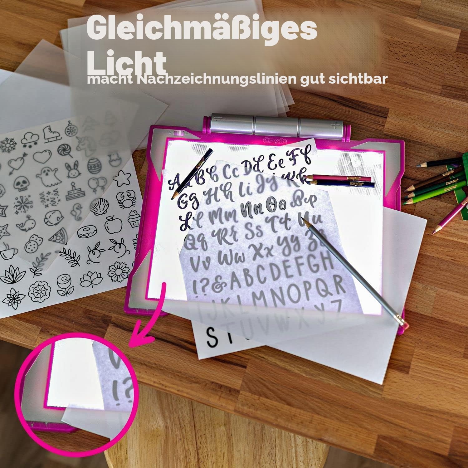 Crayola – Leuchttafel, Geschenk und Spielzeug für Kinder, Alter 6, 7, 8, 9