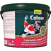 Tetra Pond Colour Sticks -Mangime completo galleggiante per pesci del laghetto dai colori brillanti 10 L