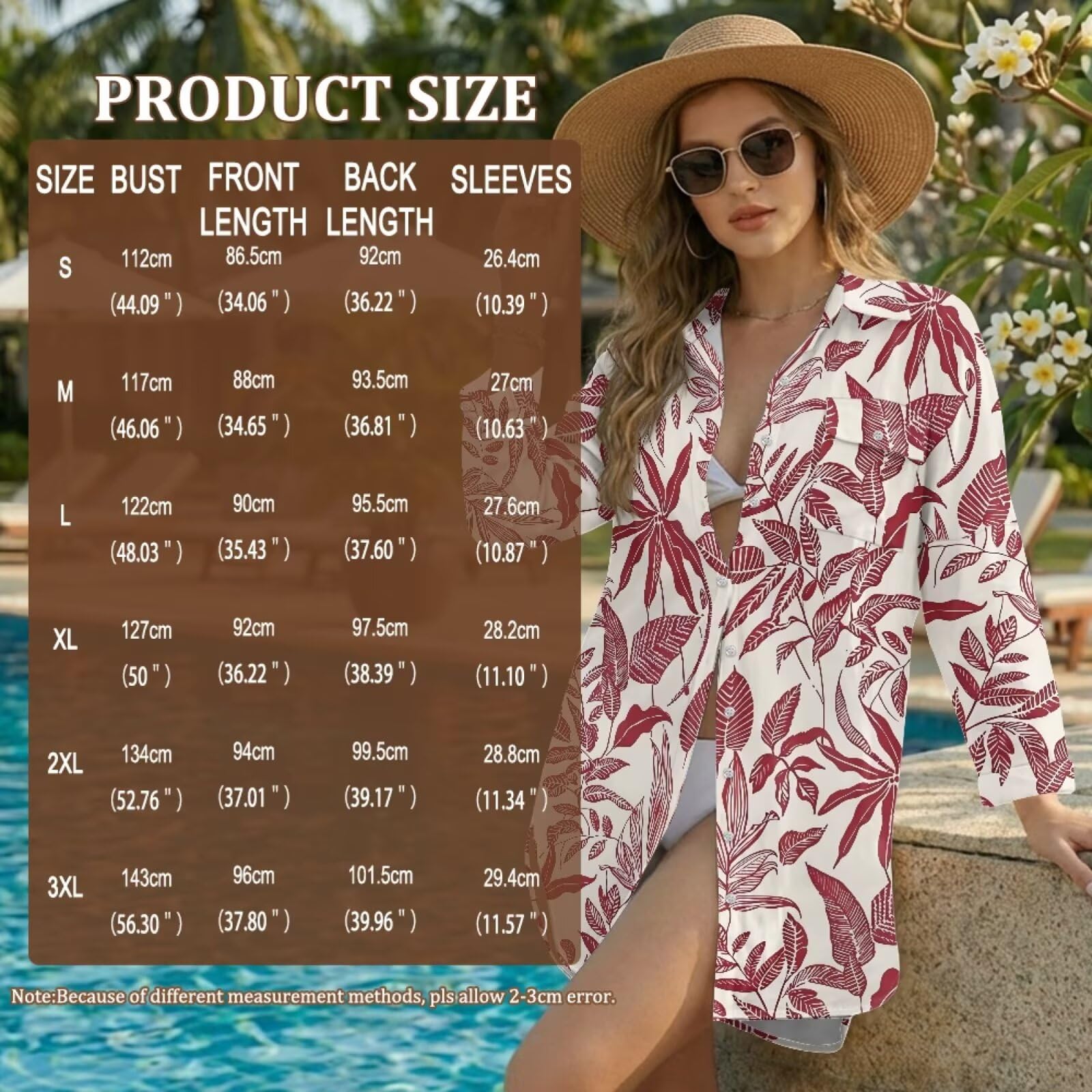Pareo de playa para mujer, salida de baño con botones, vestido de playa, ropa de playa, traje de vacaciones para mujer
