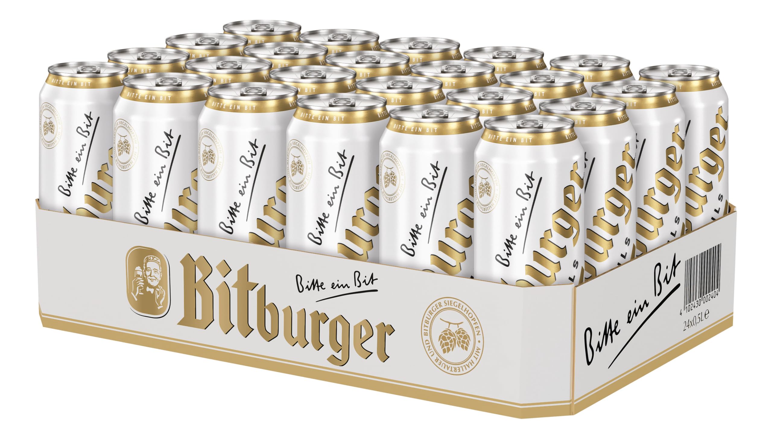 Bitburger Premium Pils - Dosen-Bier (24x 0,5l) - Leichter, Feinherber Pilsgenuss - Intensives Hopfenaroma - Nach Deutschem Reinheitsgebot gebraut - WM Edition: nur so lange der Vorrat reicht