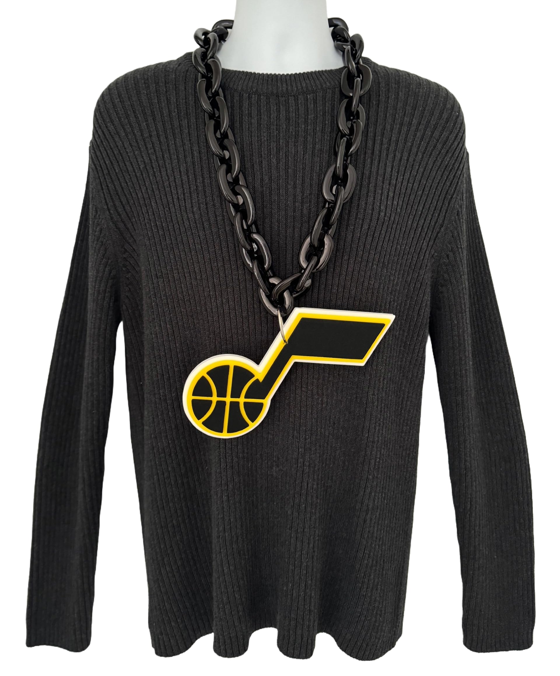 aminco Utah Jazz Fan Chain, Black