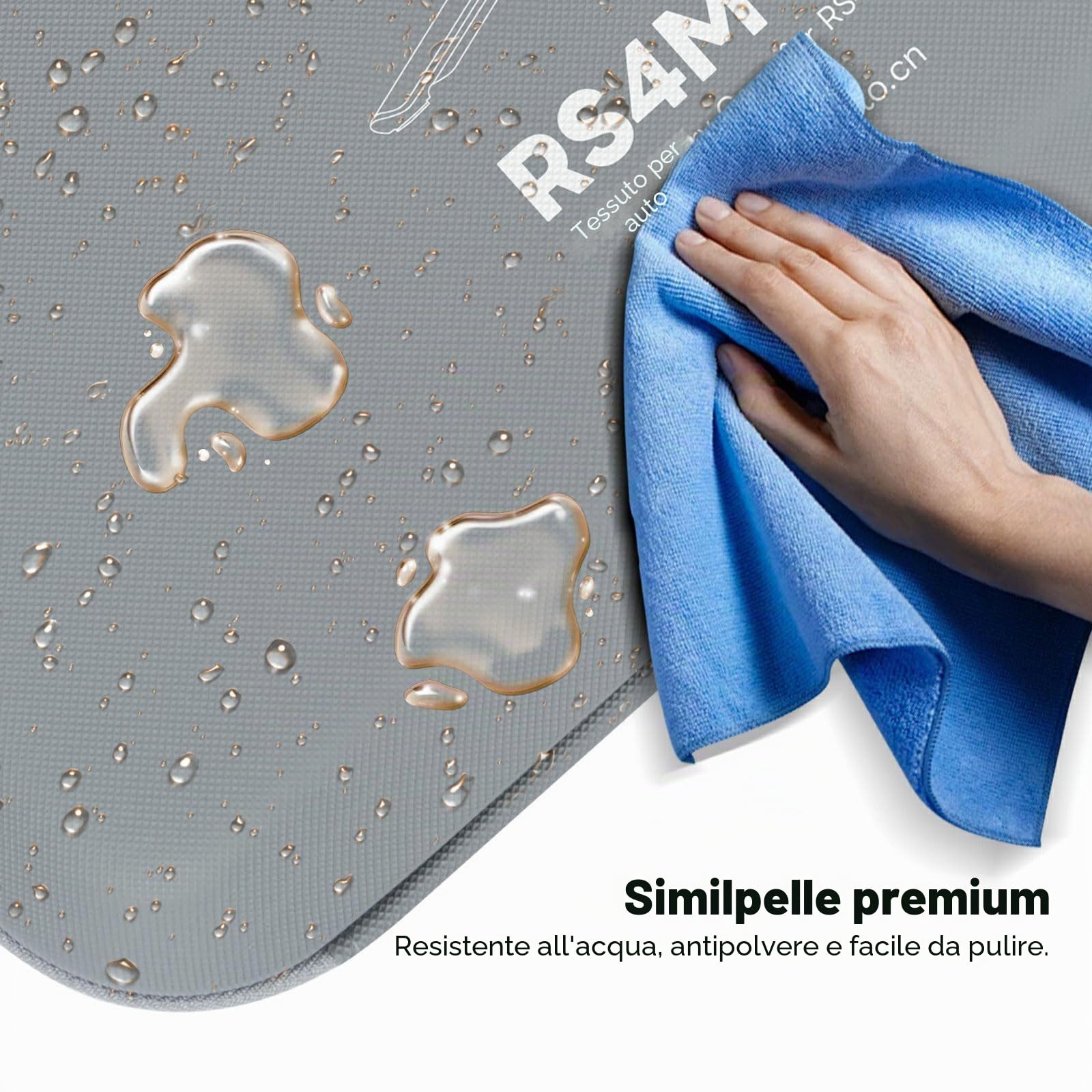 DF DIGITALFOTO Custodia da Trasporto Leggera RS4 Mini con Tracolla, Borsa Protettiva Rigida Resistente All'acqua e Agli urti per Riprese All'aperto, Compatibile con DJI RS4 MINI Creator Combo, Grigio