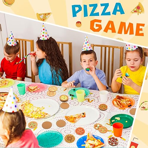 Miniatura 5 de Gueevin Juego de memoria de pizza, juego de mesa para fiesta de pizza, juego de mesa para Acción de Gracias, fiesta familiar, 2.56 pulgadas