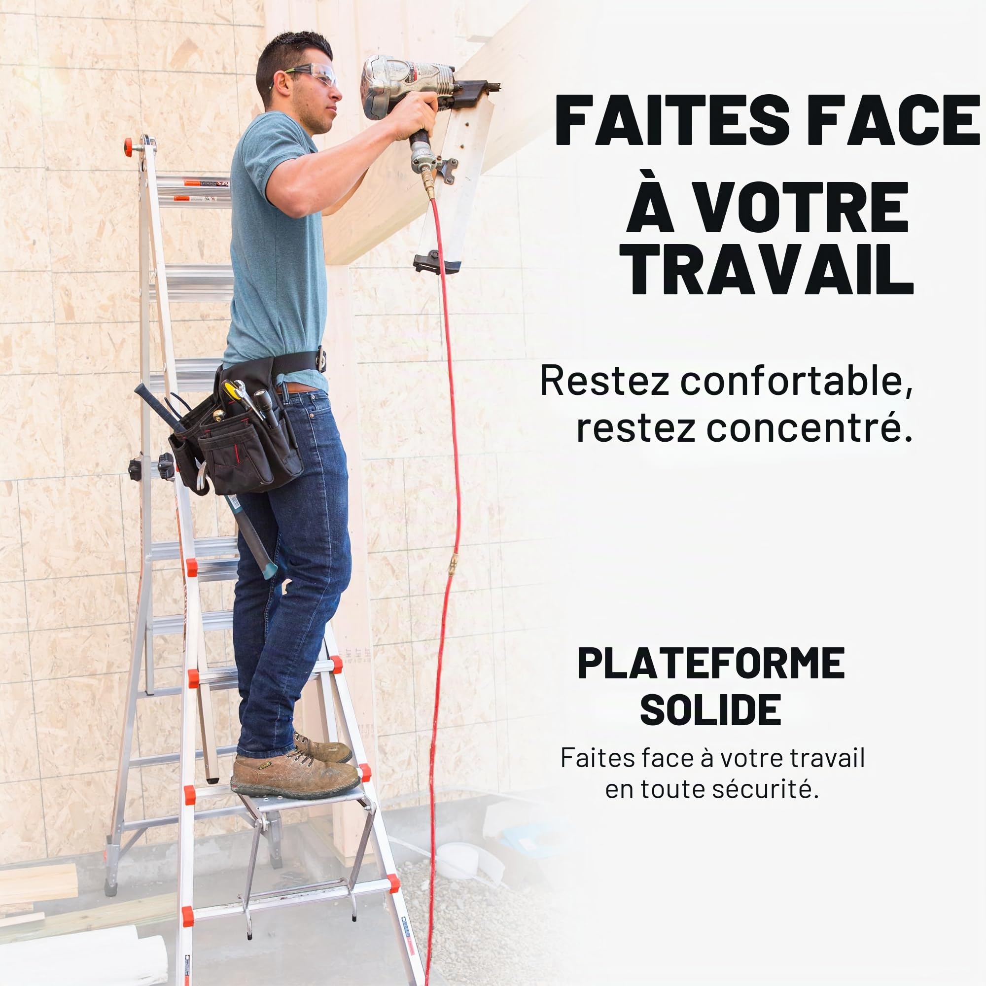 Little Giant Ladder Systems 10104 EMW1269521 Accessoires d'échelle, Gris, 1
