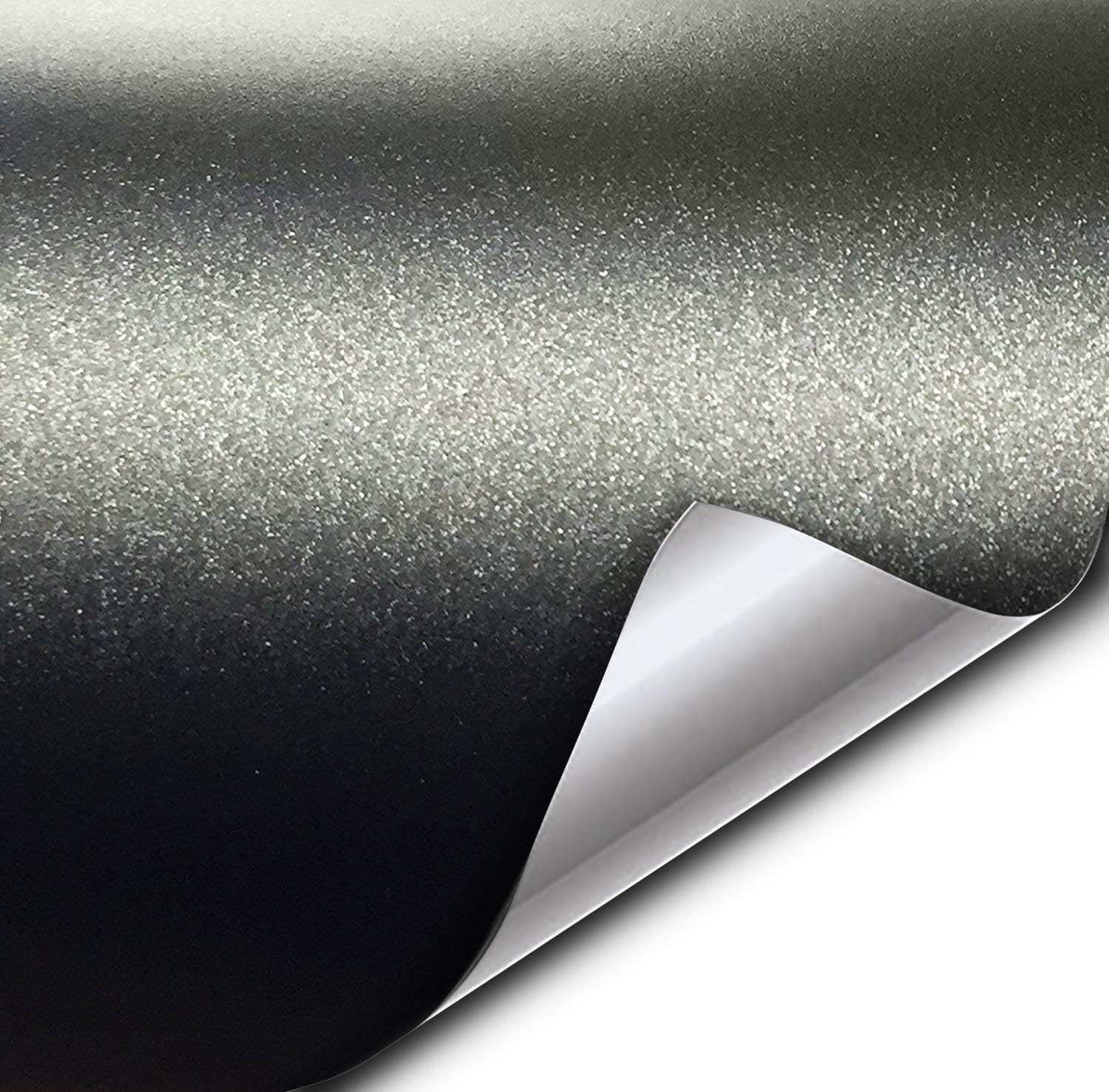 Matte Metallic Black Premium Vinyl Wrap (1ft x 5ft)