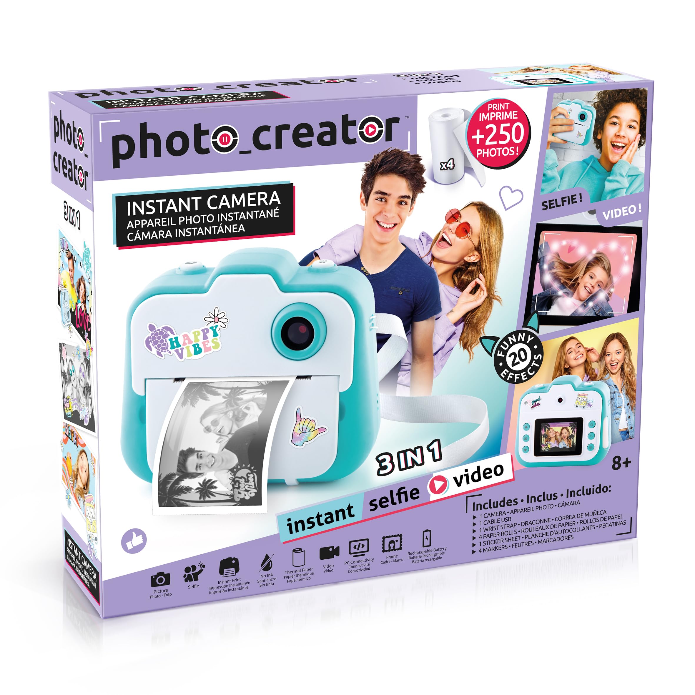 Coffret Album Photo Appareil Instantané Canal Toys - Autocollants Et Cadres