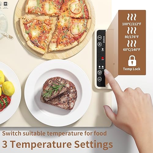 Miniatura 2 de Alfombrilla eléctrica para calentar alimentos calentador de alimentos de silicona para bufé de fiestas, almohadillas portátiles de calentamiento