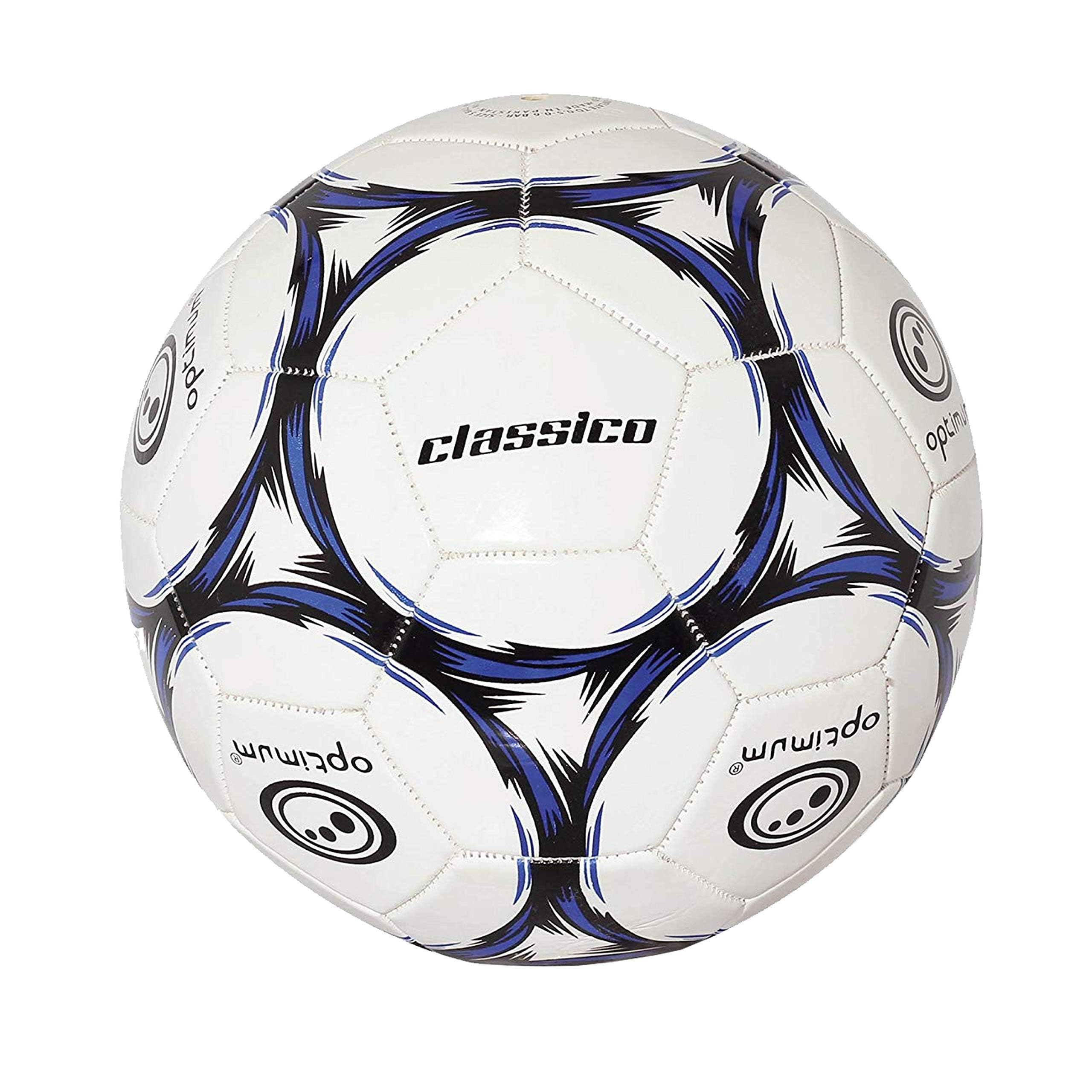– Optimum Sport Classico Football for Indoor/Outdoor Training & Matches, Durable Valve for Consistent Flight, Precision Control & Lasting Air Retention