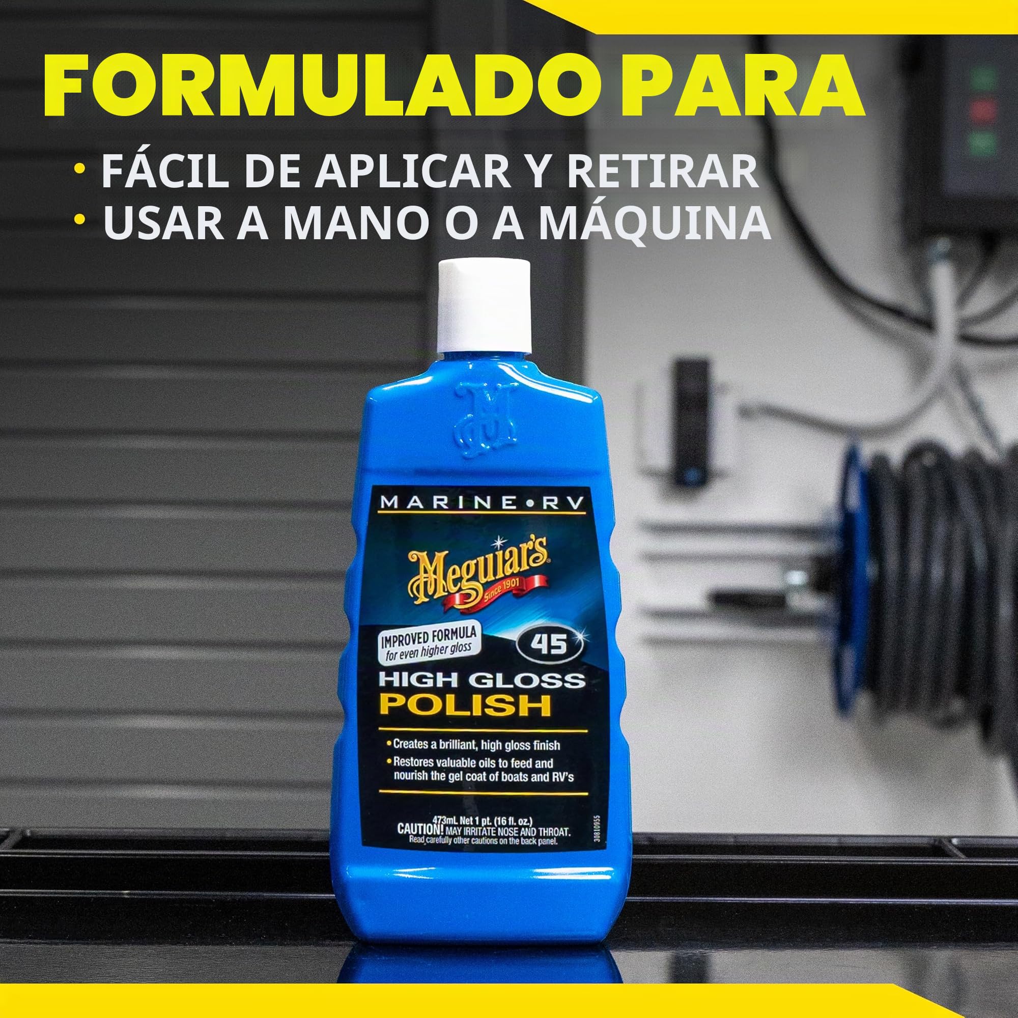 Meguiar's M4516 Marine RV High Gloss Polish - Pulimento de alto brillo para barcos