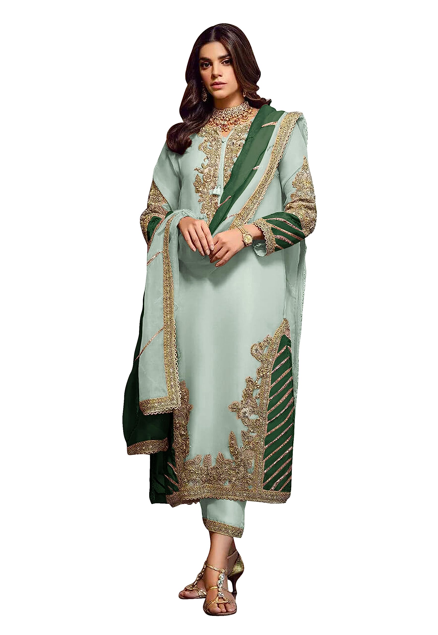 rudraprayag Faux Georgette Semi Stitched Anarkali Suit For Women-picture-10