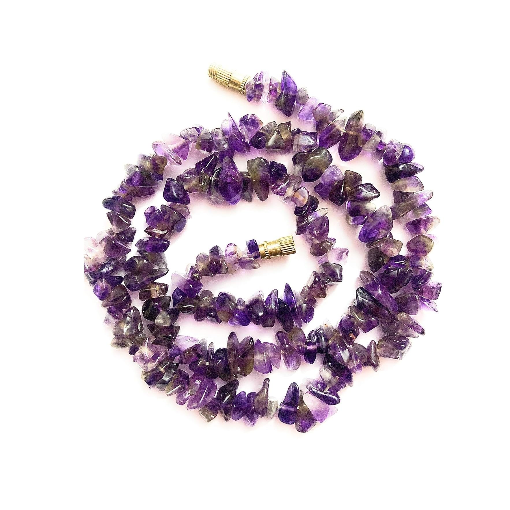 Amethyst Chip Stone Necklace Crystal for Reiki Healing hand made Necklace (B0CLLYJNXG) Amazon Price History, Amazon Price Tracker