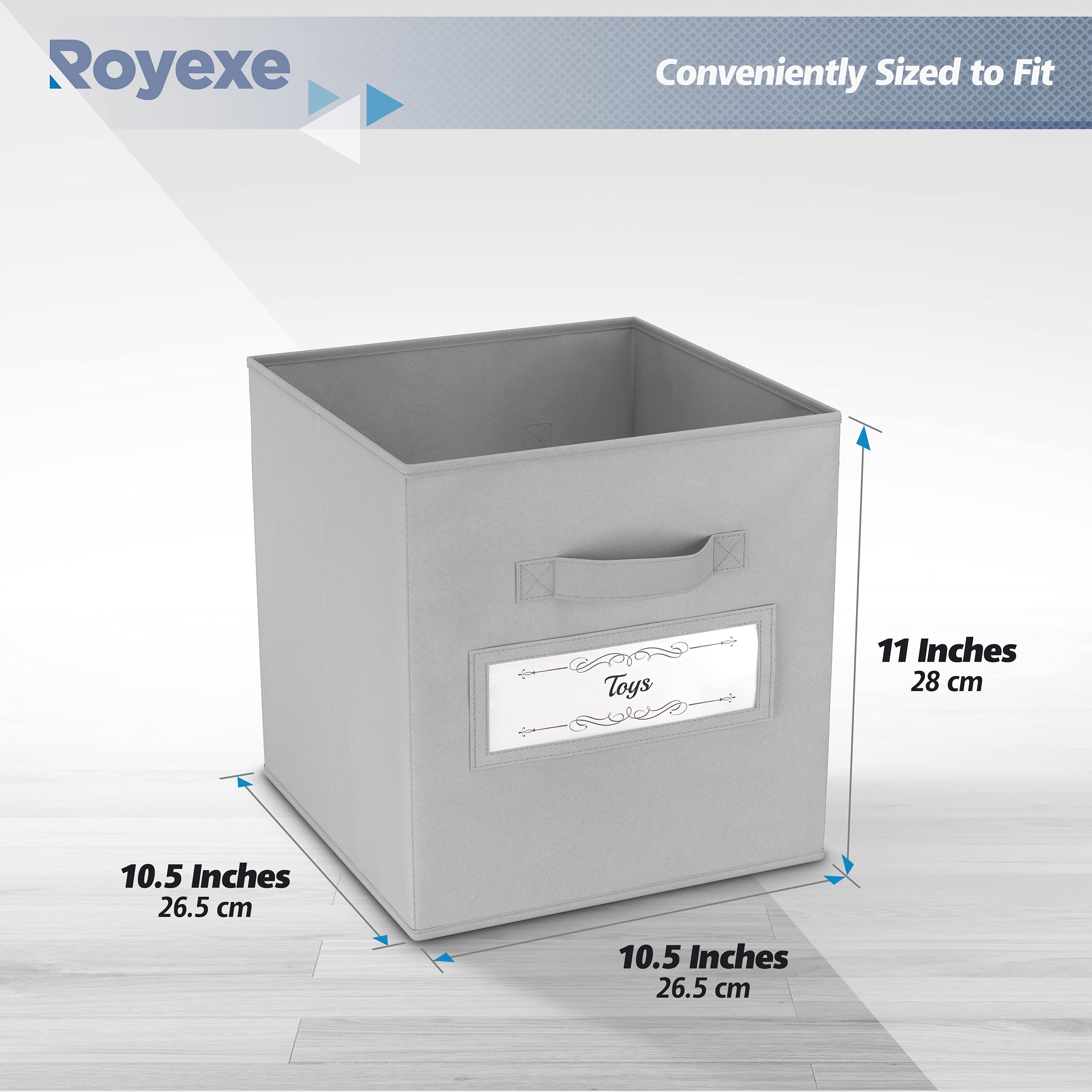 Royexe Storage Cubes 11 Inch Cube Storage Bins (Set of 8). Features