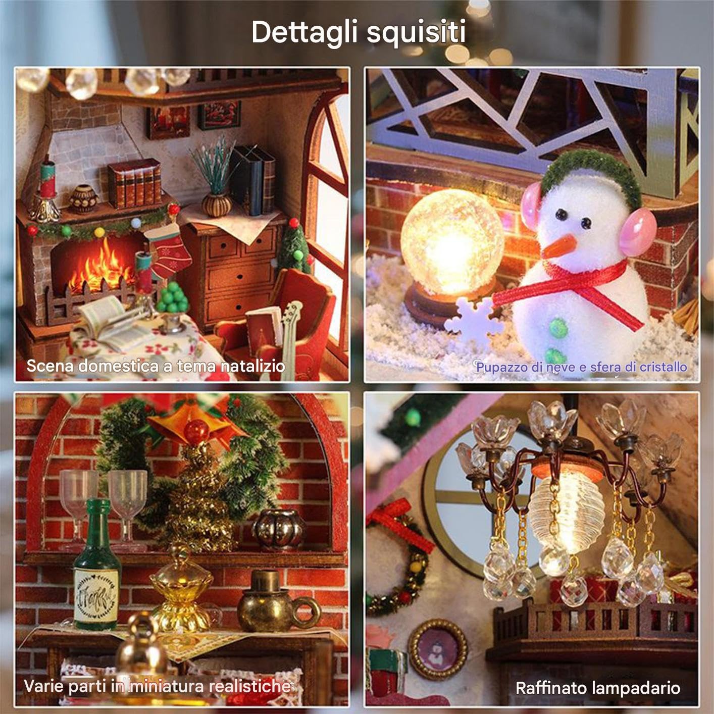 Kit Per Casa In Miniatura, Artigianale 3D Fai Da Te In | Legno,Kit Per Costruire Una Piccola Casa Artigianale - Per Famiglia Ragazzi Ragazze Adolescenti Bambini