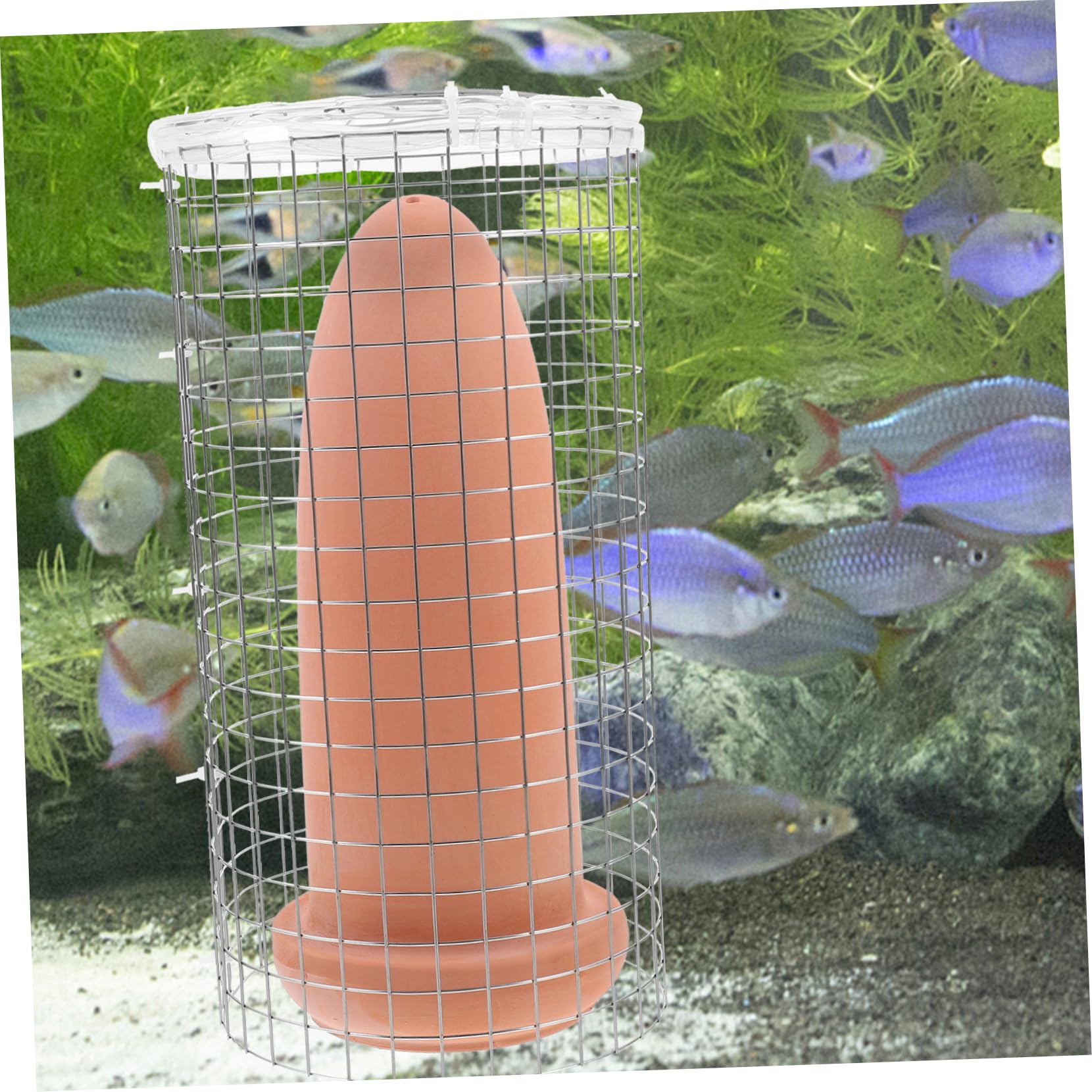 TOYANDONA Fischlaichkegel aus Töpferton für Aquarium Zucht mit Einfachem Reinigen Geeignet für Süß und Salzwasser als Laichhilfe für Kaiserfische und Garnelen