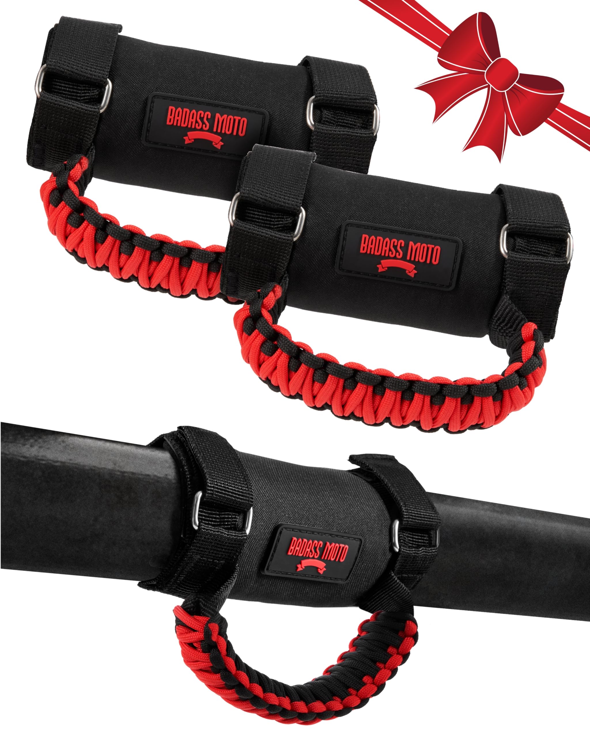 Badass Moto Roll Bar Grab Handles - SXS, ATV, & UTV Grab Handles Grips