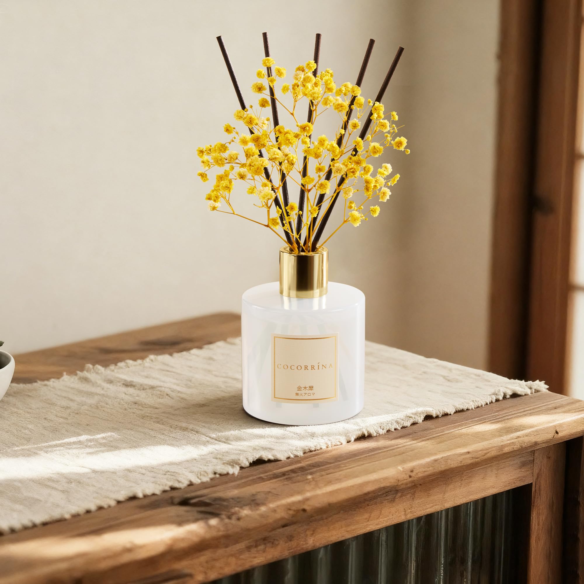 Amazon.co.jp: COCORRÍNA リードディフューザー 金木犀 200ml 約3ヶ月