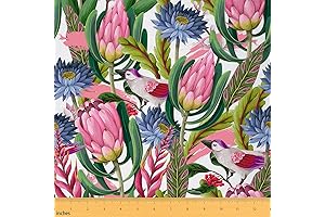 Watercolor Floral Waterproof Fabric by The Yard