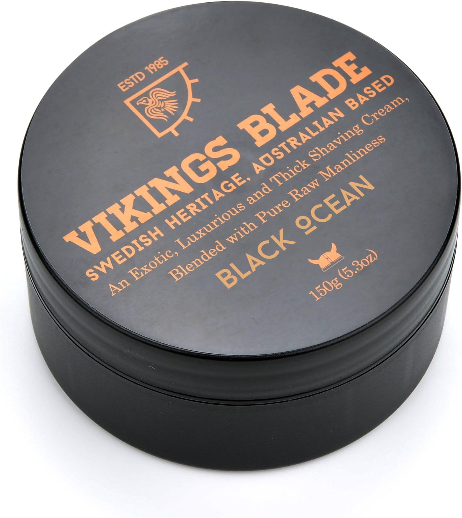 VIKINGS BLADE Luxury Shaving Cream, Black Ocean Scent