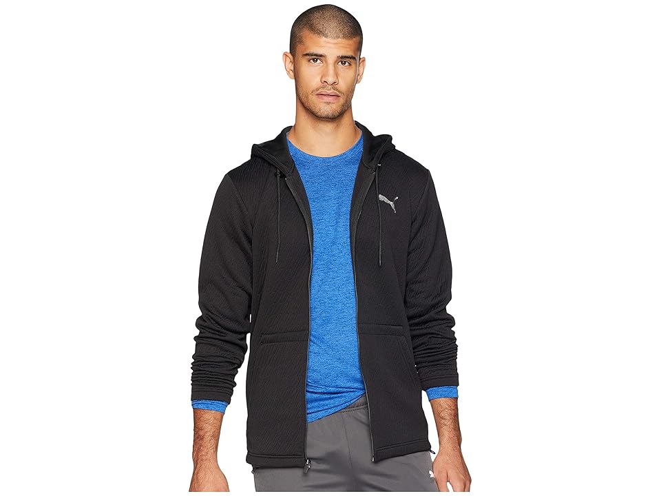 

PUMA Vent Hooded Jacket (Black) Men's Coat