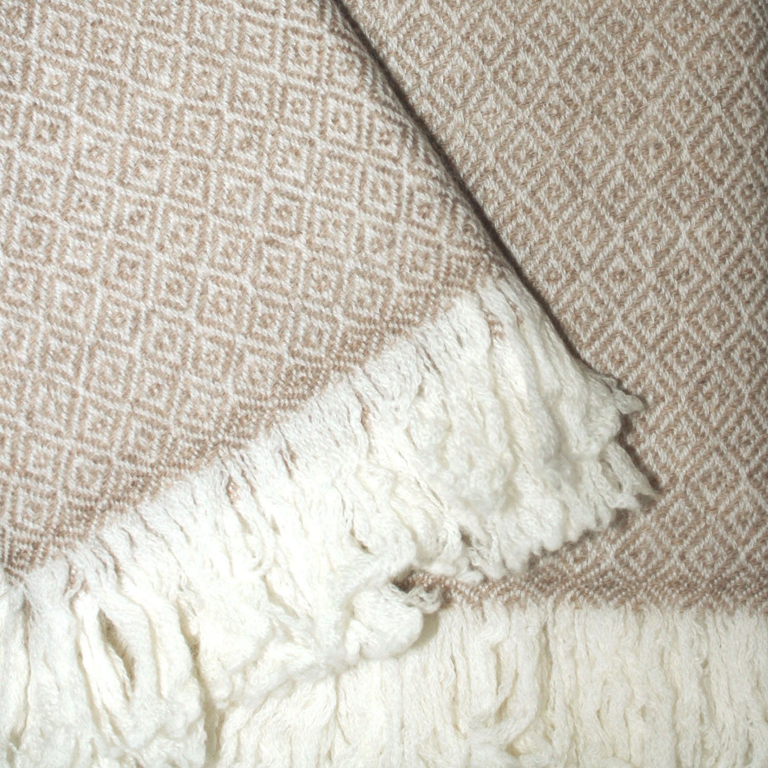 Lorenzo Cana Kaschmirdecke Kuscheldecke 100% Kaschmir flauschig weiche Wohndecke Decke handgewebt, Sofadecke Kaschmirdecke Wolldecke 96176