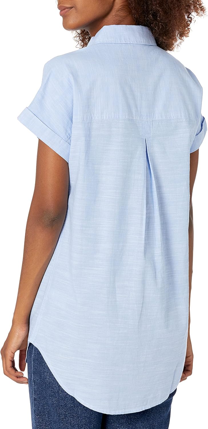 Goodthreads Women's Washed Cotton Short Sleeve Tunic