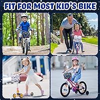 Vista 3 de Cesta de bicicleta para niños y niñas, bolsa de manillar de bicicleta, bolsa de almacenamiento frontal para bicicleta, accesorios para equilibrio