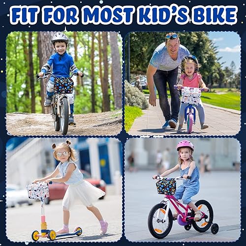 Miniatura 3 de Cesta de bicicleta para niños y niñas, bolsa de manillar de bicicleta, bolsa de almacenamiento frontal para bicicleta, accesorios para equilibrio,