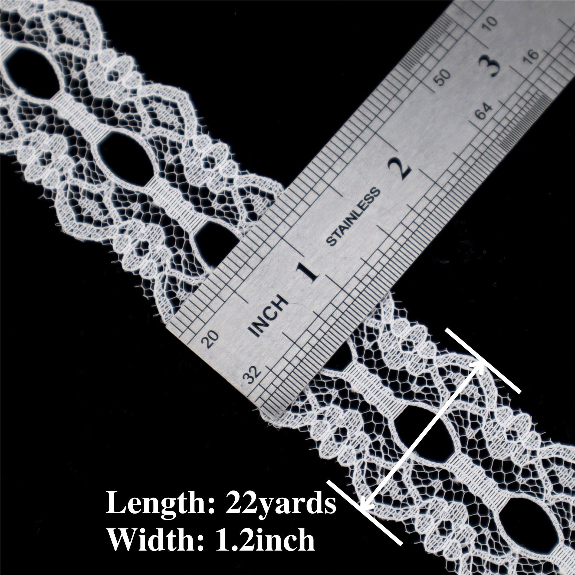 Ruban De Dentelle Blanc Assorti Pour Travaux Manuels, Décorations