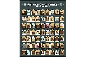 Enno Vatti US National Parks Scratch Off Map