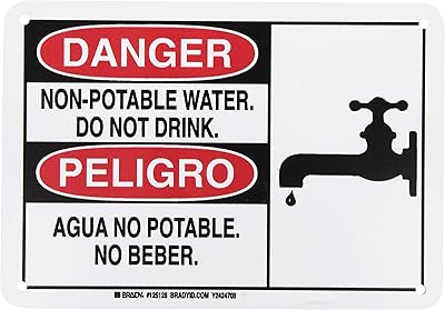 Brady 125128 Bilingual Sign, Legend