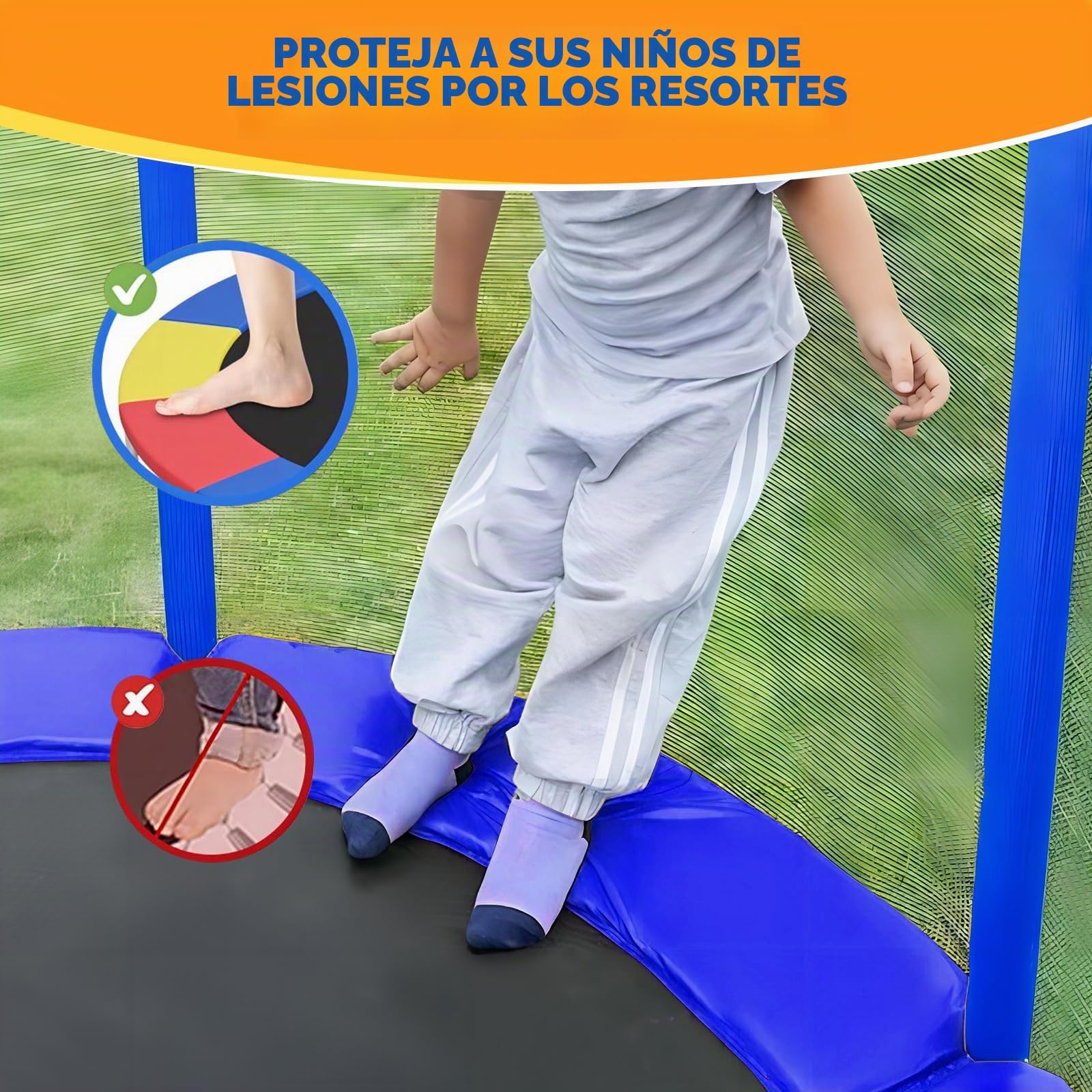 Cubierta de borde para cama elástica, diámetro 244, 305, 366, 397, 427 cm, cubierta de muelle, protección de bordes, resistente a los rayos UV, resistente a desgarros, accesorio para cama elástica