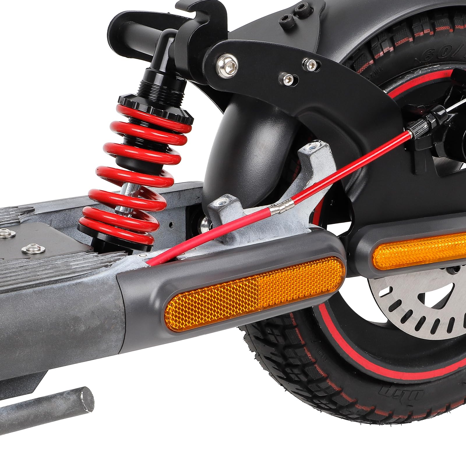 Couvercle de Protection Bande Réfléchissante Xiaomi 4/4 Pro Scooter Roue Couverture de Roue Arrière Avant Latérale Bande Réflecteur avec Vis Outil