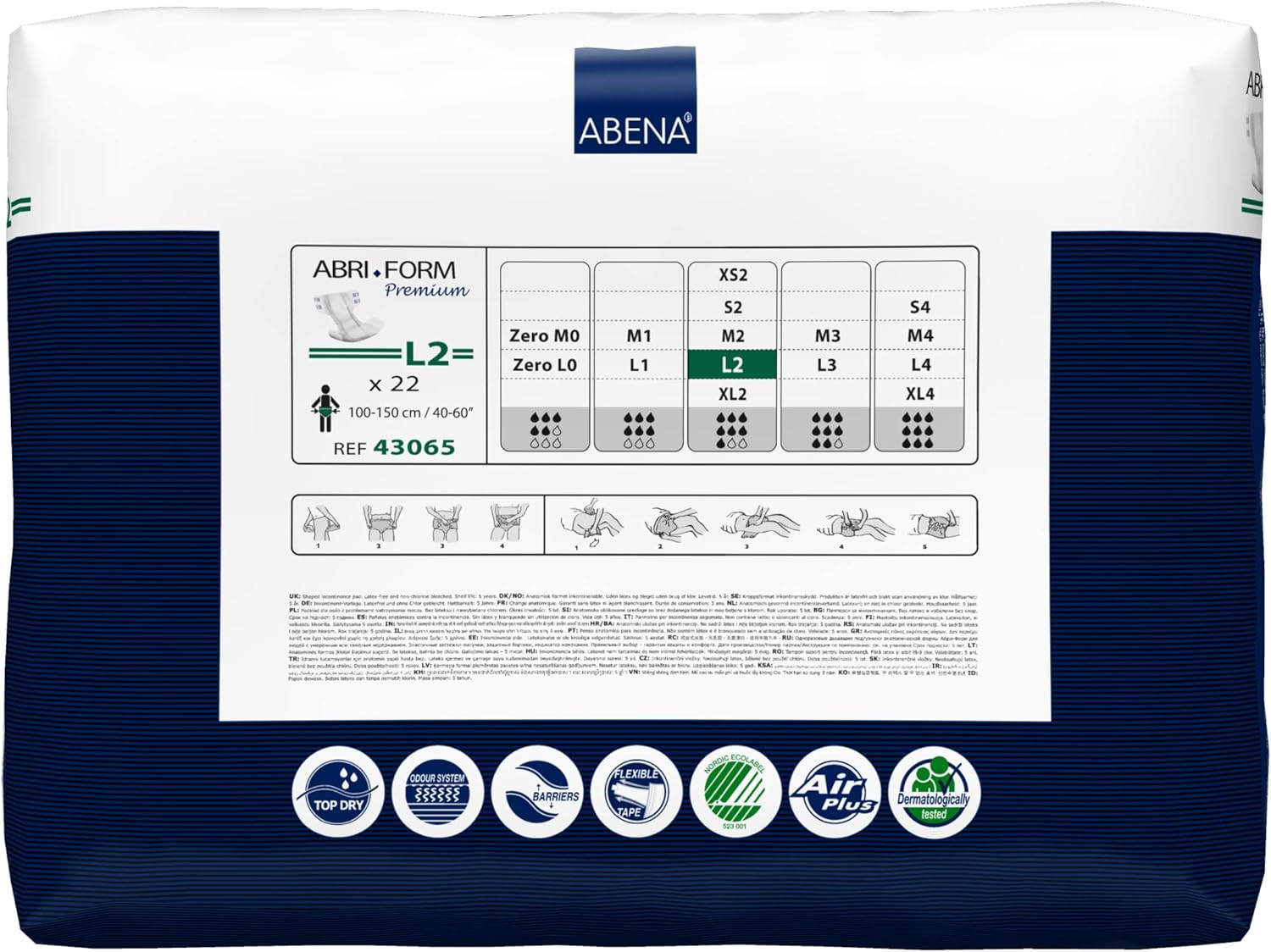Hot Deals Abena Abri-Form Premium Incontinence Briefs, Level 2, (Extra Small To Extra Large Sizes) Large, 88 Count