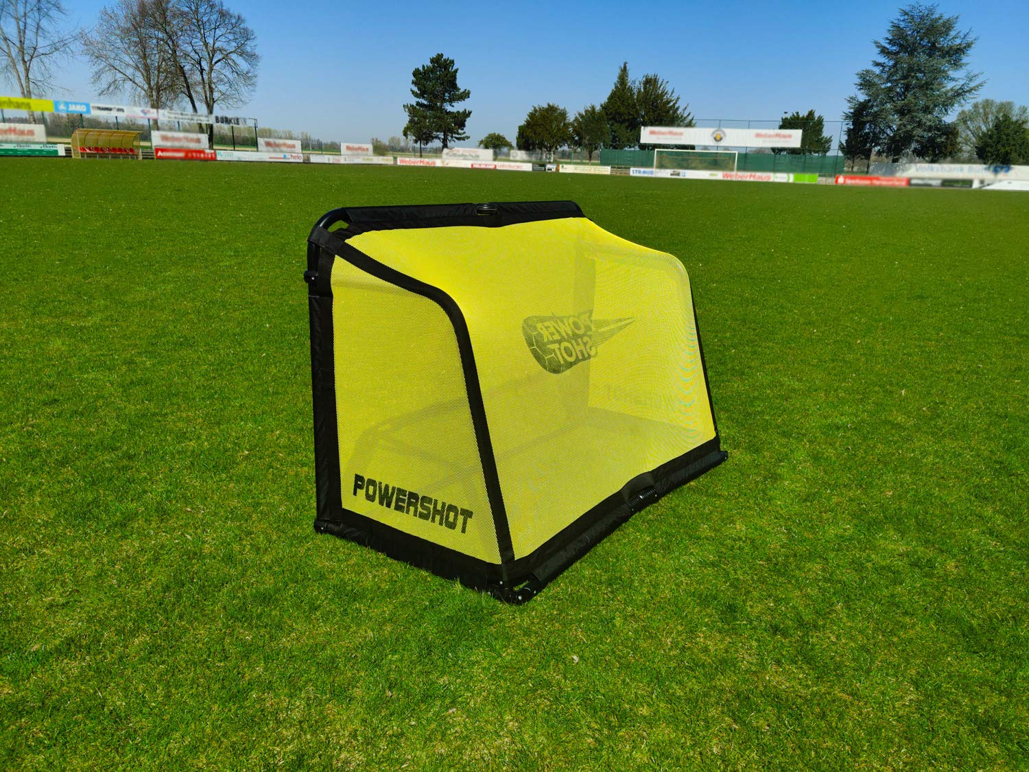 POWERSHOT Mini Porta da Calcio Pieghevole in Alluminio 1,5 x 1 m - Perfetta per Club, Centri di Allenamento e privati
