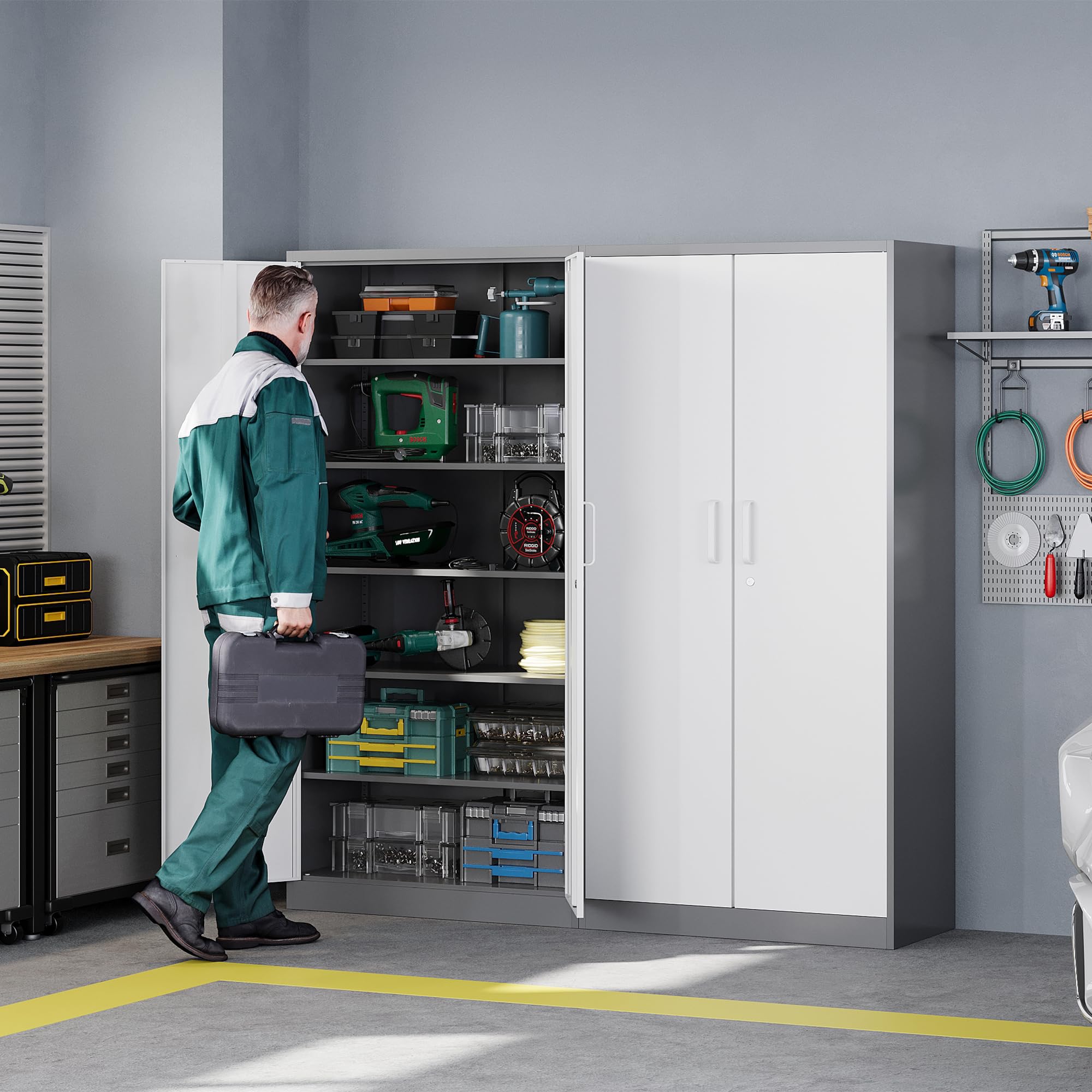 楽天市場】ガラス キャビネット（カラーグレー）（インテリア・寝具