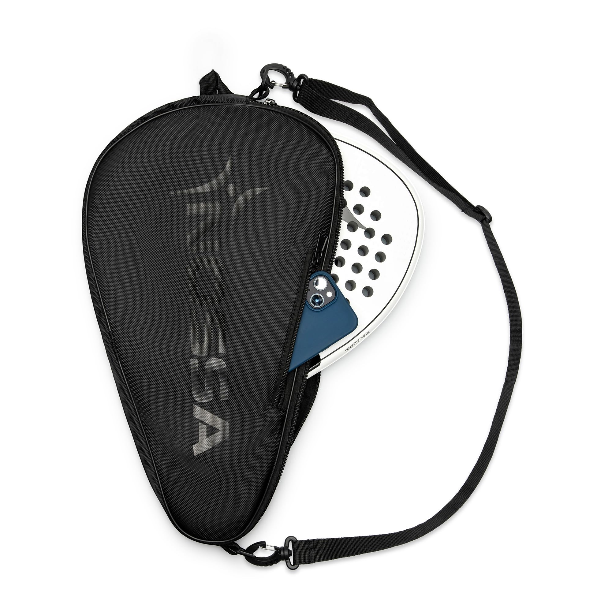 NOSSA Padel Racket Case, Protective Padel Racket Sleeve with Shoulder Strap