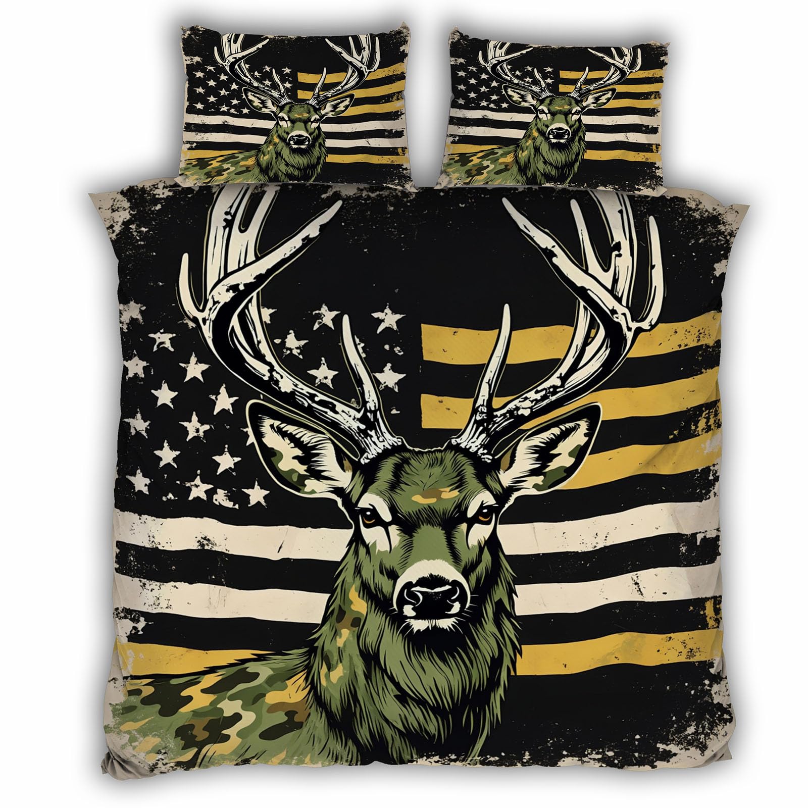 Parure de lit wapiti 3D pour transformer votre chambre en chalet