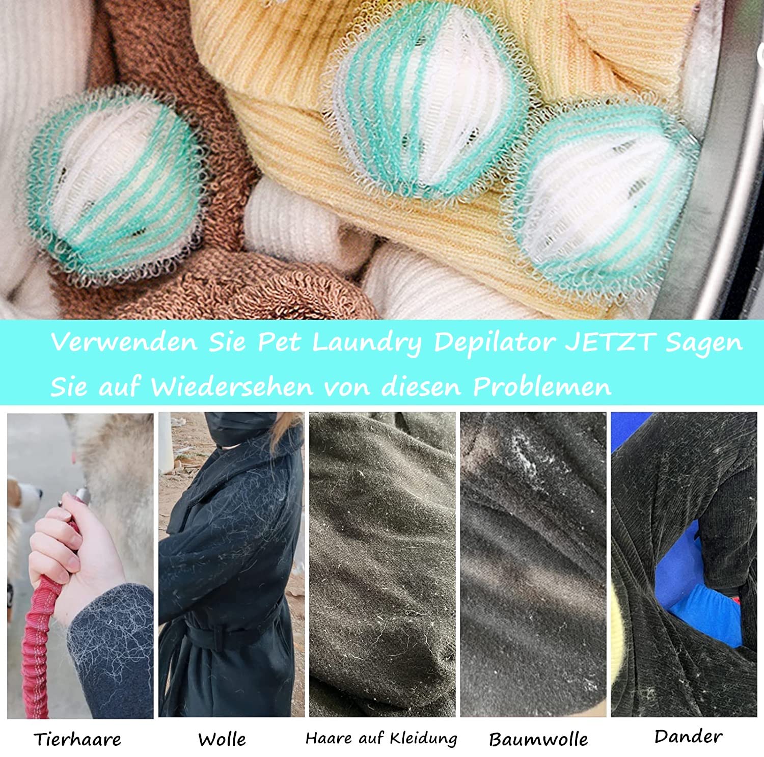 Maxenza Wasballen voor wasmachine – 12 stuks – Anti-pluis