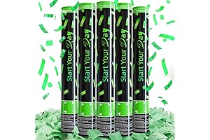 15 Inch WORKKEEP Green Confetti Cannons for Gender Reveal Parties