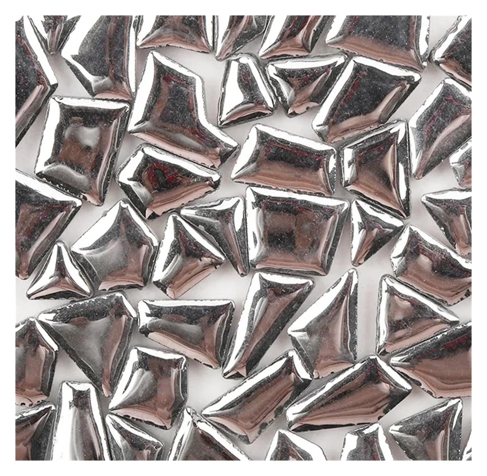 Sppeoukj Sliver 100G Porcelain Mosaic Tiles Diy Craft Ceramic Making Materials Hobby Pieces Bulk(Sliver)
